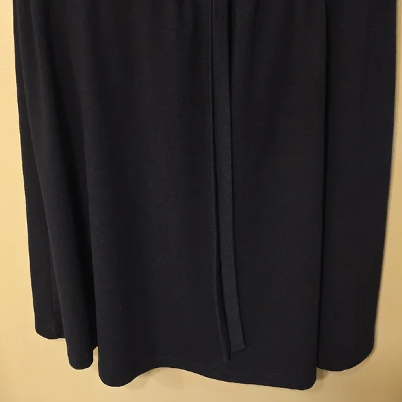 Pacific Beach Elegant Black Lace Top Swim Coverup w/Tie Up Detail - Picture 5 of 10